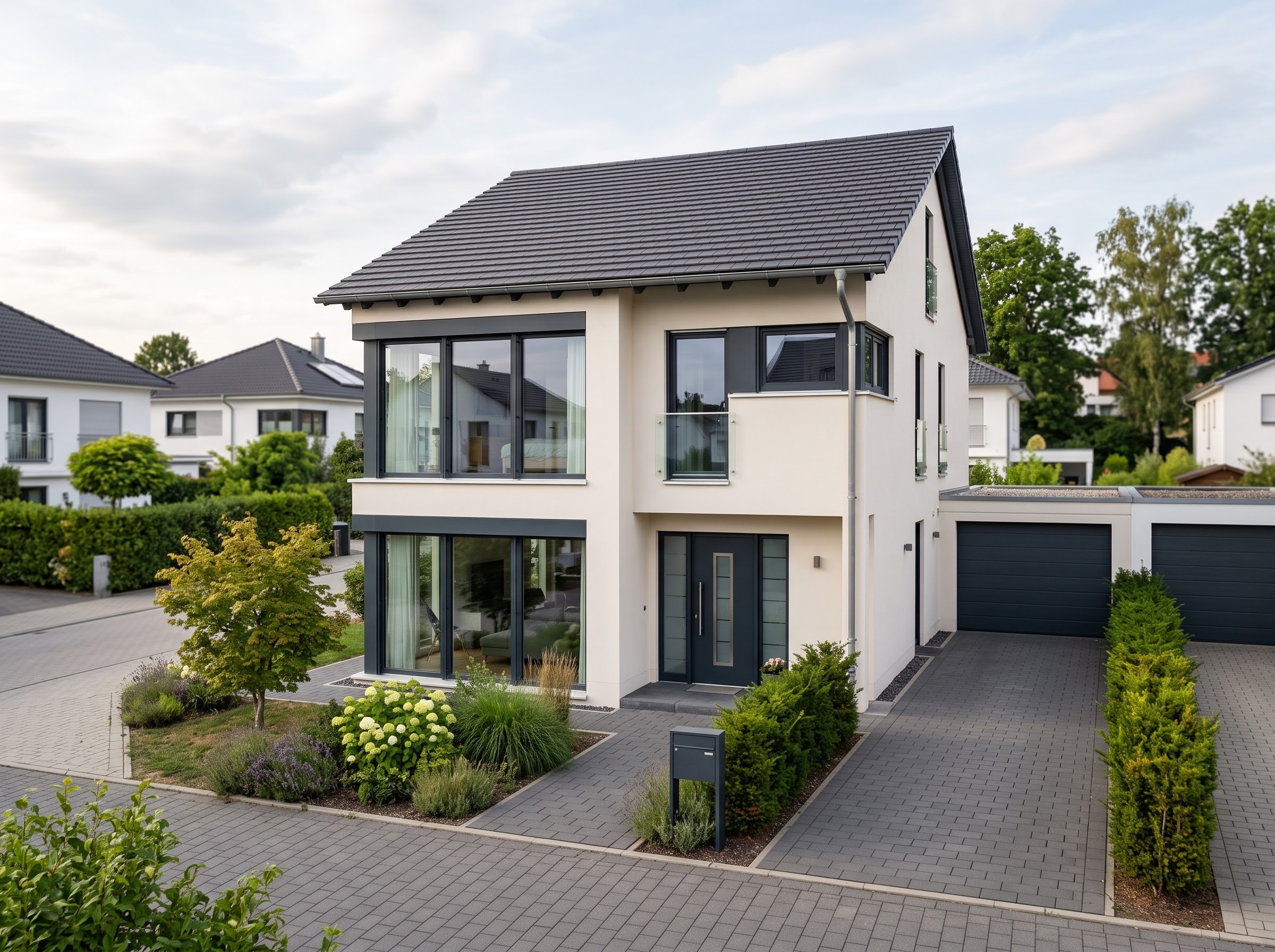 Neubau Einfamilienhaus – Außenansicht